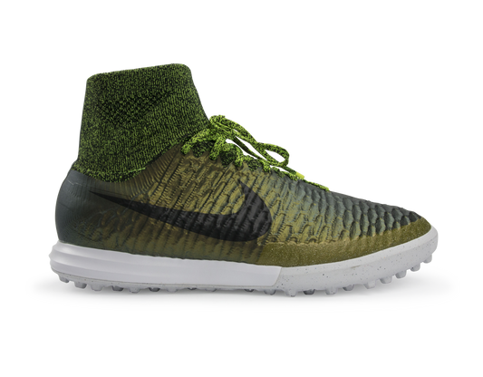 Nike Men's MagistaX Proximo Turf Soccer Shoes Dark Citron/Black/Volt