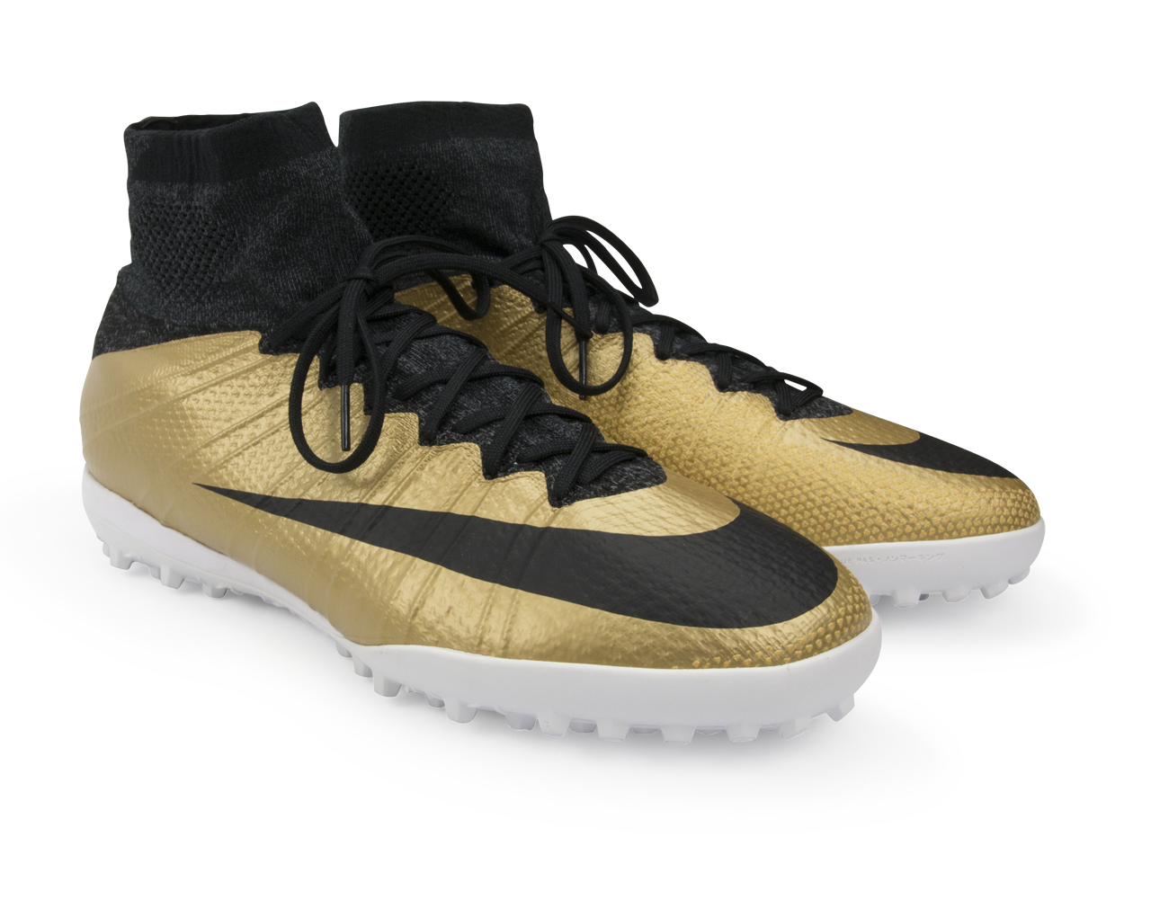 Nike Men's MercurialX Proximo Turf Soccer Shoes Metallic Gold/Black/Tour Yellow