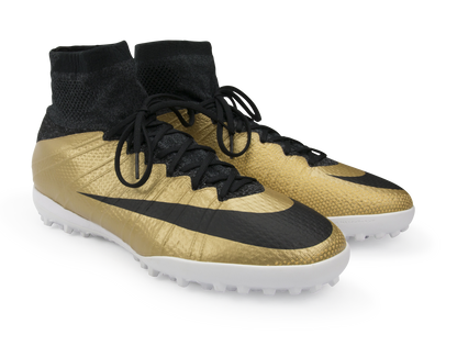 Nike Men's MercurialX Proximo Turf Soccer Shoes Metallic Gold/Black/Tour Yellow
