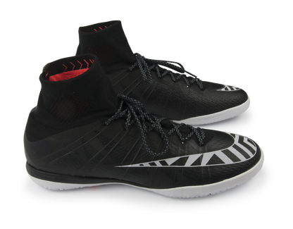 Nike Men's MercurialX Proximo Street Indoor Soccer Shoes Black/White/Hot Lava/Anthrct