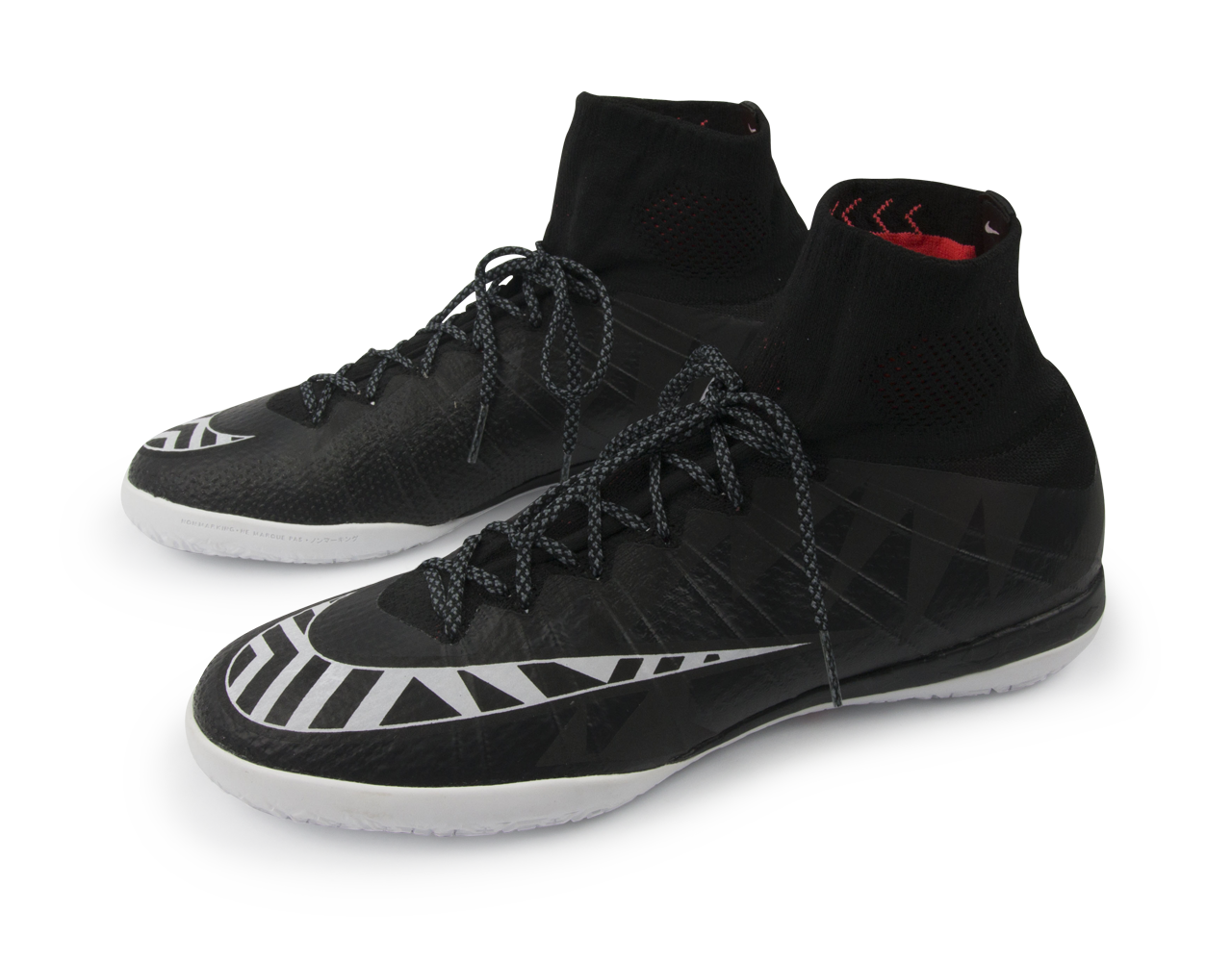 Nike Men's MercurialX Proximo Street Indoor Soccer Shoes Black/White/Hot Lava/Anthrct