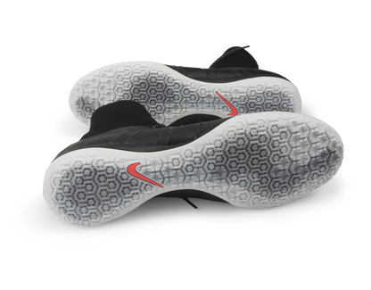 Nike Men's MercurialX Proximo Street Indoor Soccer Shoes Black/White/Hot Lava/Anthrct