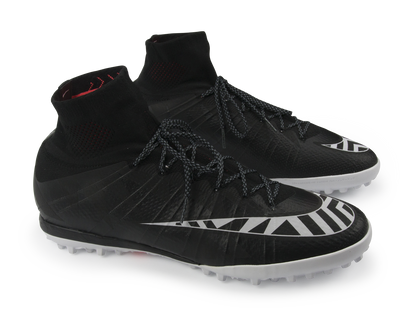 Nike Men's MercurialX Proximo Street Turf Soccer Shoes Black/White/Hot Lava