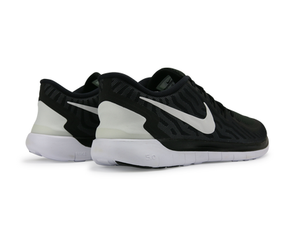Nike Men's Free 5.0 Running Shoes Black/White/Dark Grey