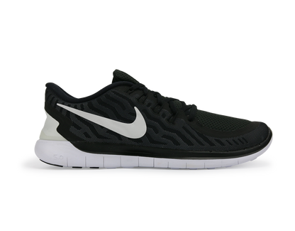 Nike Men's Free 5.0 Running Shoes Black/White/Dark Grey