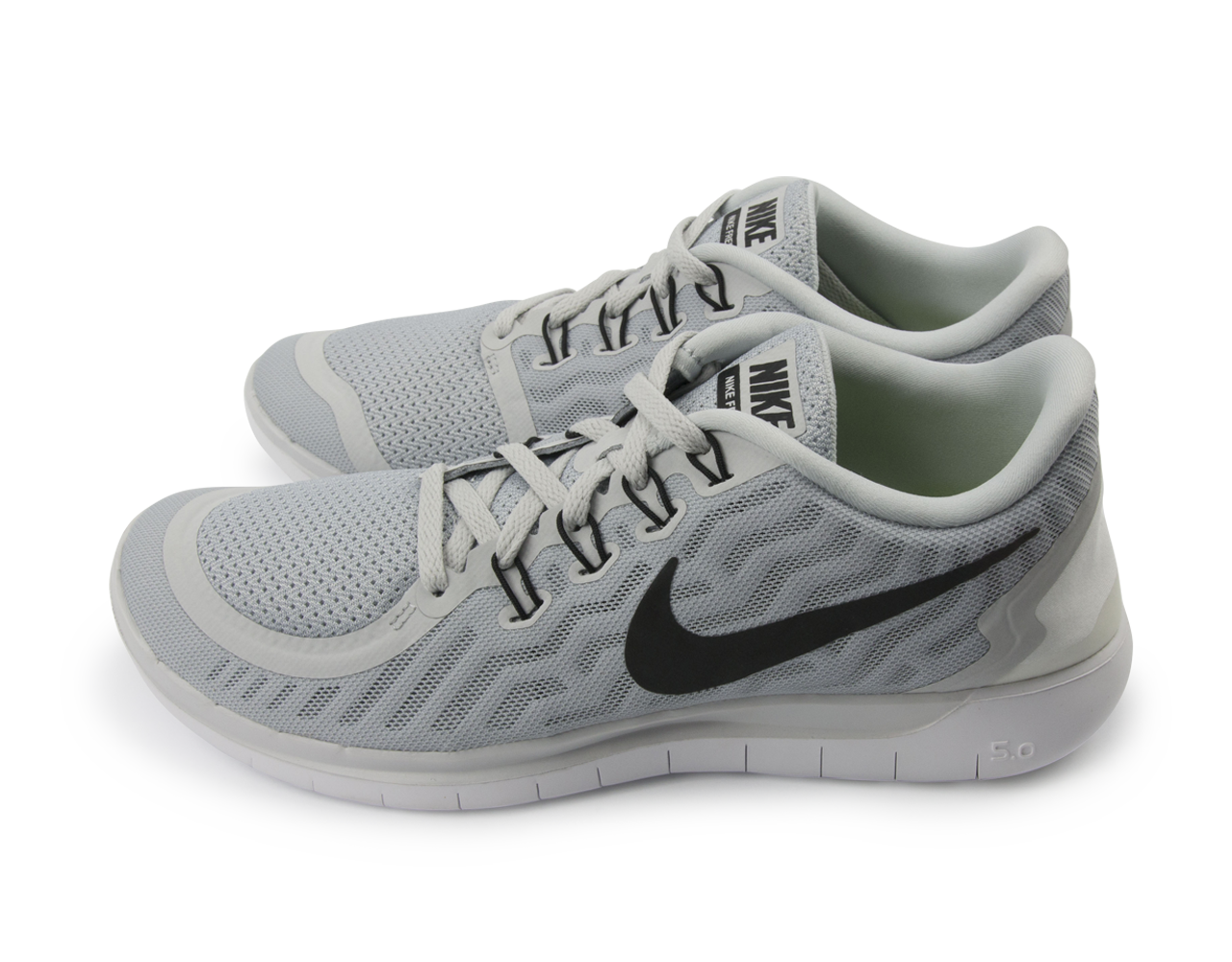 Nike Men's Free 5.0 Running Shoes Pure Platinum/Black/Wolf Grey