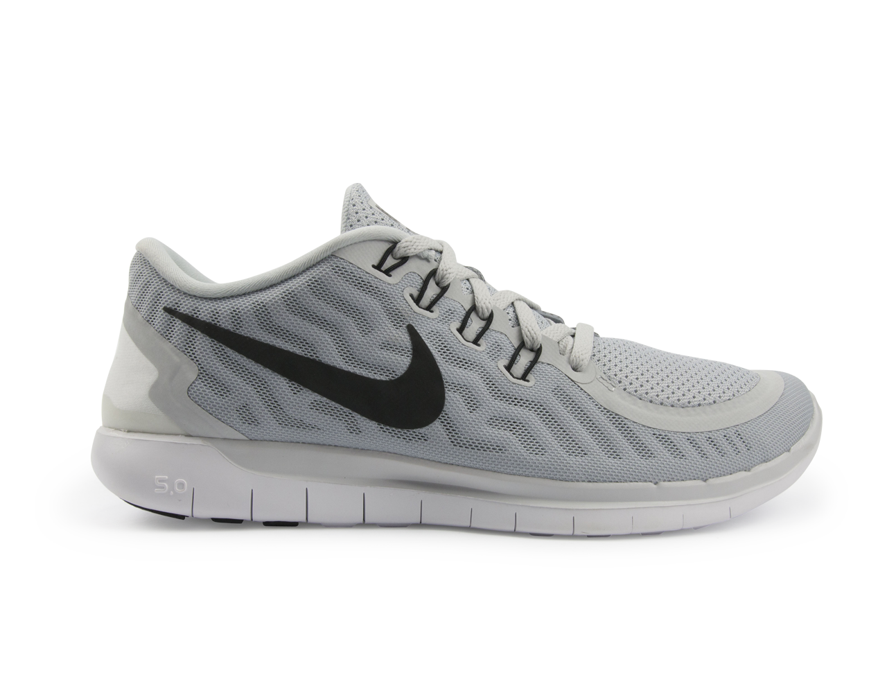 Nike Men's Free 5.0 Running Shoes Pure Platinum/Black/Wolf Grey