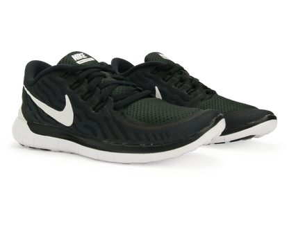 Nike Women's  Free 5.0 Running Shoes Black/White/Dark Grey