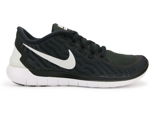 Nike Women's  Free 5.0 Running Shoes Black/White/Dark Grey