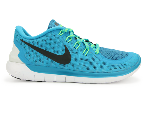 Nike Women's Free 5.0 Running Shoes Blue Lagoon/Black Volt/Green Cp