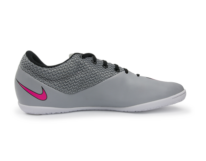 Nike Men's MercurialX Pro Indoor Soccer Shoes Wolf Grey/Vivid Pink/White