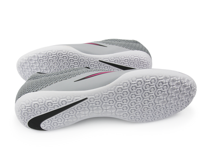 Nike Men's MercurialX Pro Indoor Soccer Shoes Wolf Grey/Vivid Pink/White