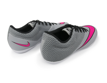 Nike Men's MercurialX Pro Indoor Soccer Shoes Wolf Grey/Vivid Pink/White