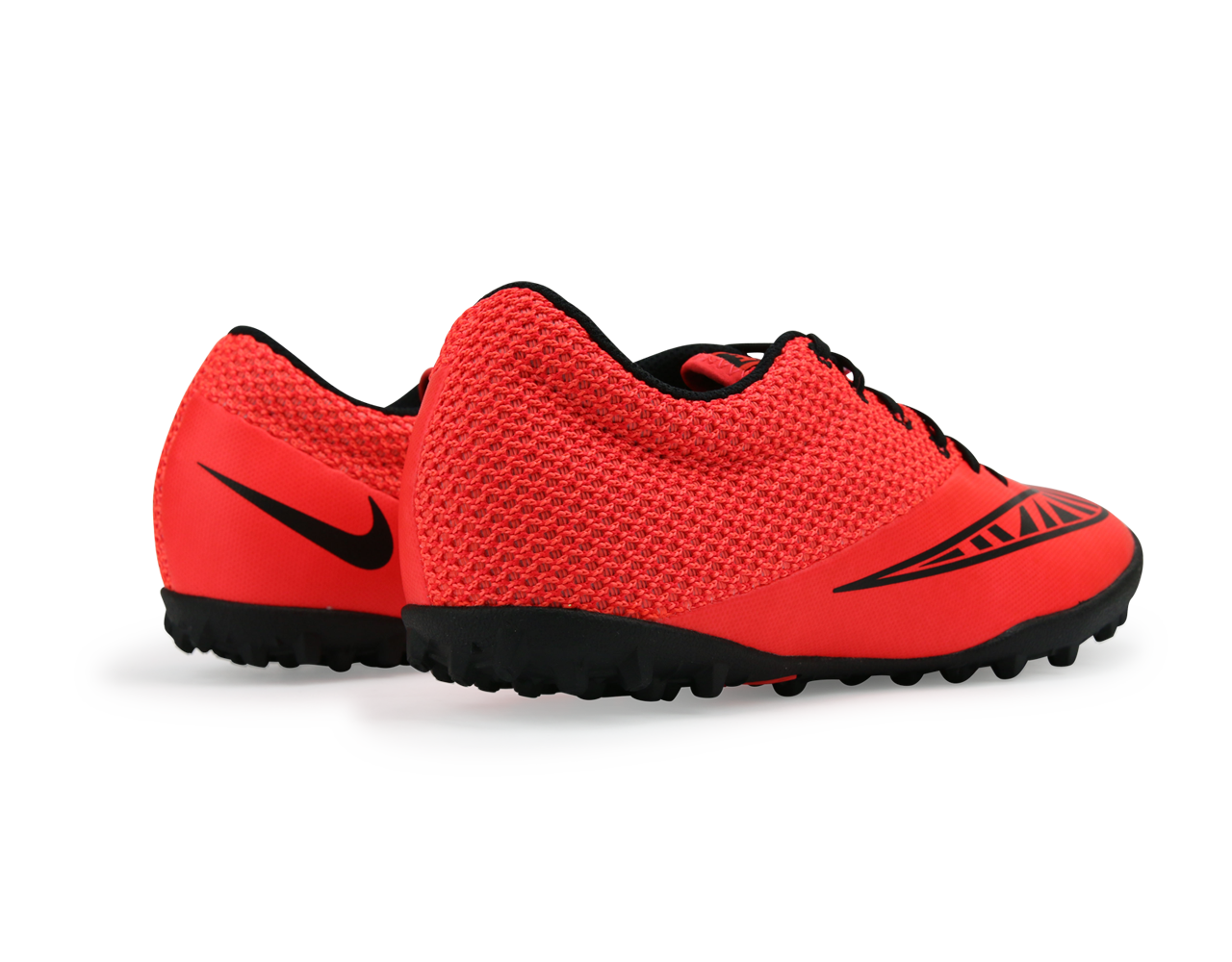 Nike Men's Mercurial Pro Turf Soccer Shoes  Bright Crimson/Black/Hot Lava
