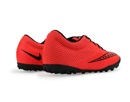 Nike Men's Mercurial Pro Turf Soccer Shoes  Bright Crimson/Black/Hot Lava