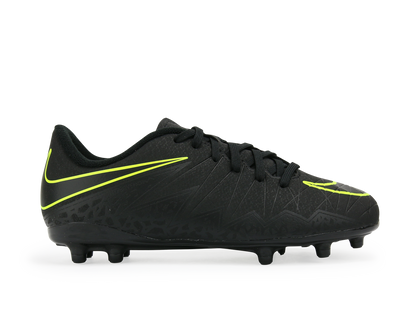 Nike Kids Hypervenom Phelon II FG Black/Black/Volt