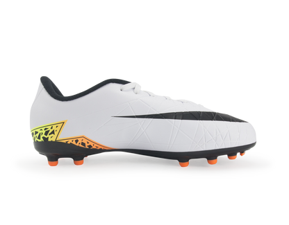 Nike Kids Hypervenom Phelon II FG White/Black/Total Orange
