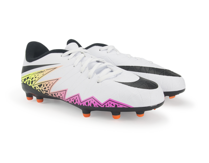 Nike Kids Hypervenom Phelon II FG White/Black/Total Orange