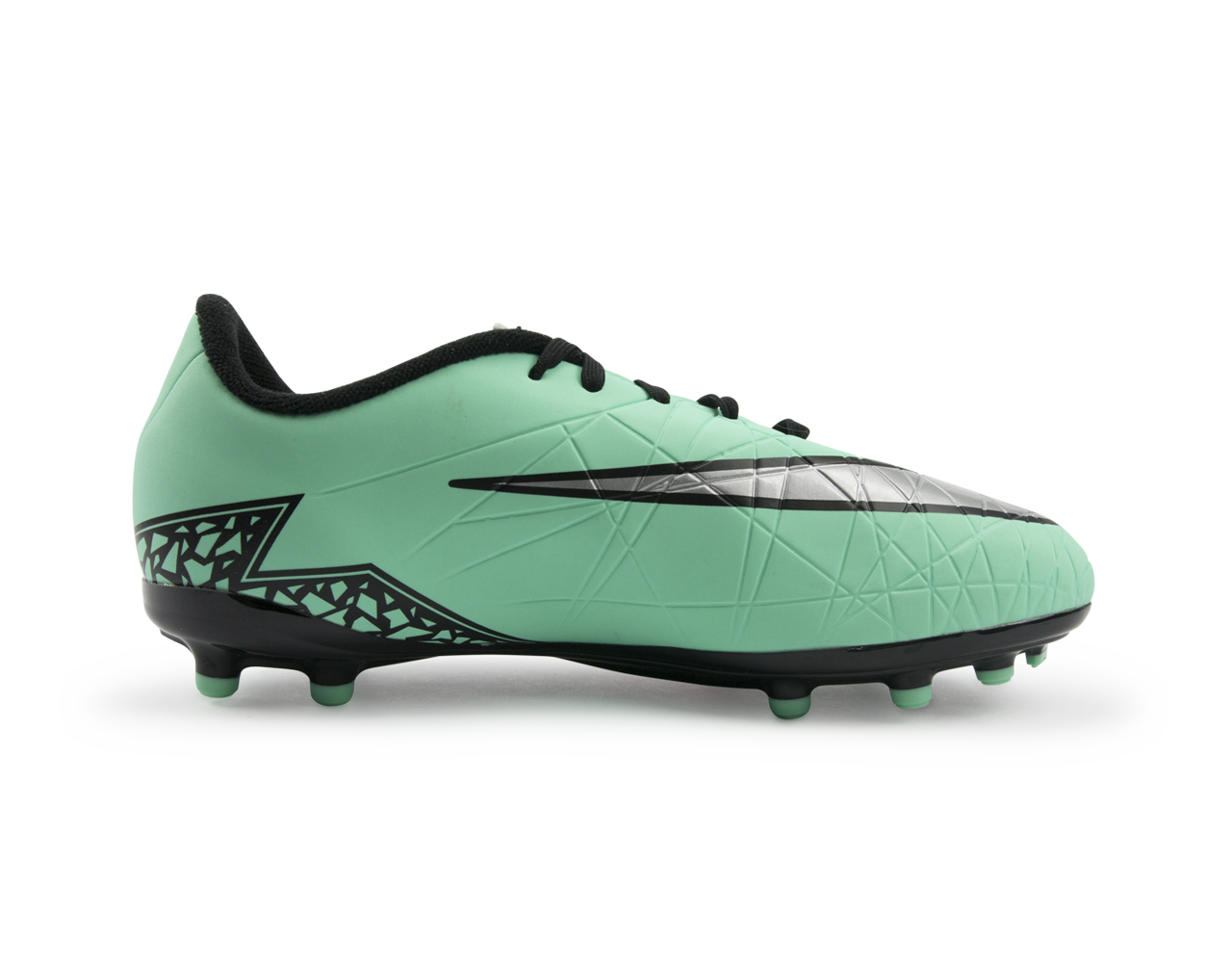 Nike Kids Hypervenom Phelon II FG Green Glow/Metallic Silver/Hyper Orange