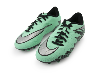 Nike Kids Hypervenom Phelon II FG Green Glow/Metallic Silver/Hyper Orange