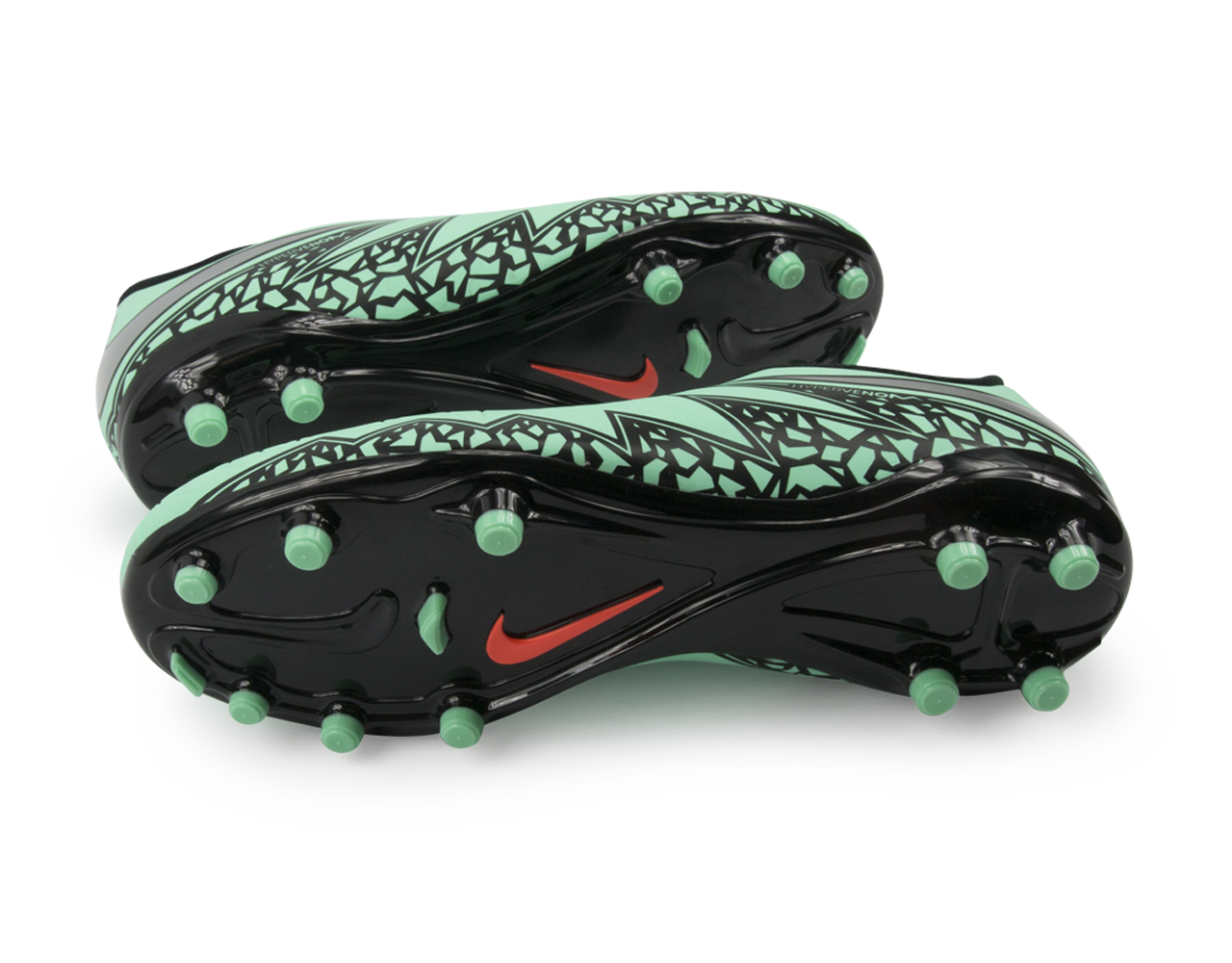 Nike Kids Hypervenom Phelon II FG Green Glow/Metallic Silver/Hyper Orange