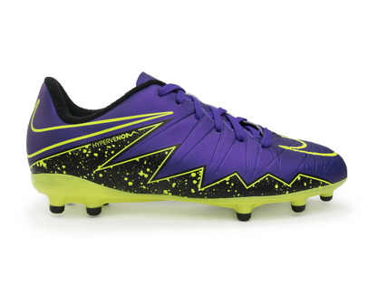Nike Kids Hypervenom Phelon II FG Hyper Grape/Black/Volt