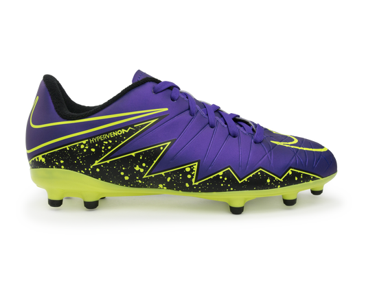 Nike Kids Hypervenom Phelon II FG Hyper Grape/Black/Volt