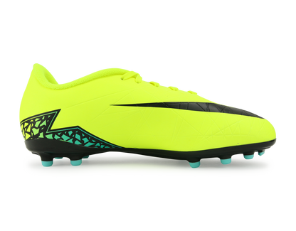 Nike Kids Hypervenom Phelon II FG Volt Black/Hyper Turquoise/Clear Jade