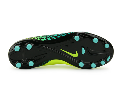 Nike Kids Hypervenom Phelon II FG Volt Black/Hyper Turquoise/Clear Jade