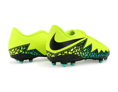 Nike Kids Hypervenom Phelon II FG Volt Black/Hyper Turquoise/Clear Jade