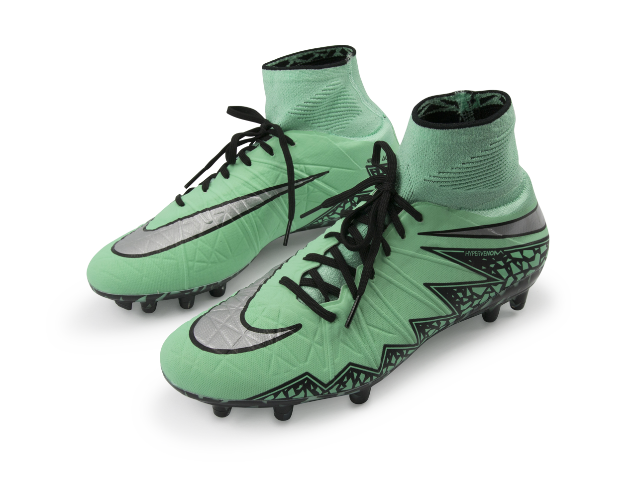 Nike Men's Hypervenom Phantom II FG Green Glow/Metallic Silver/Hyper Orange