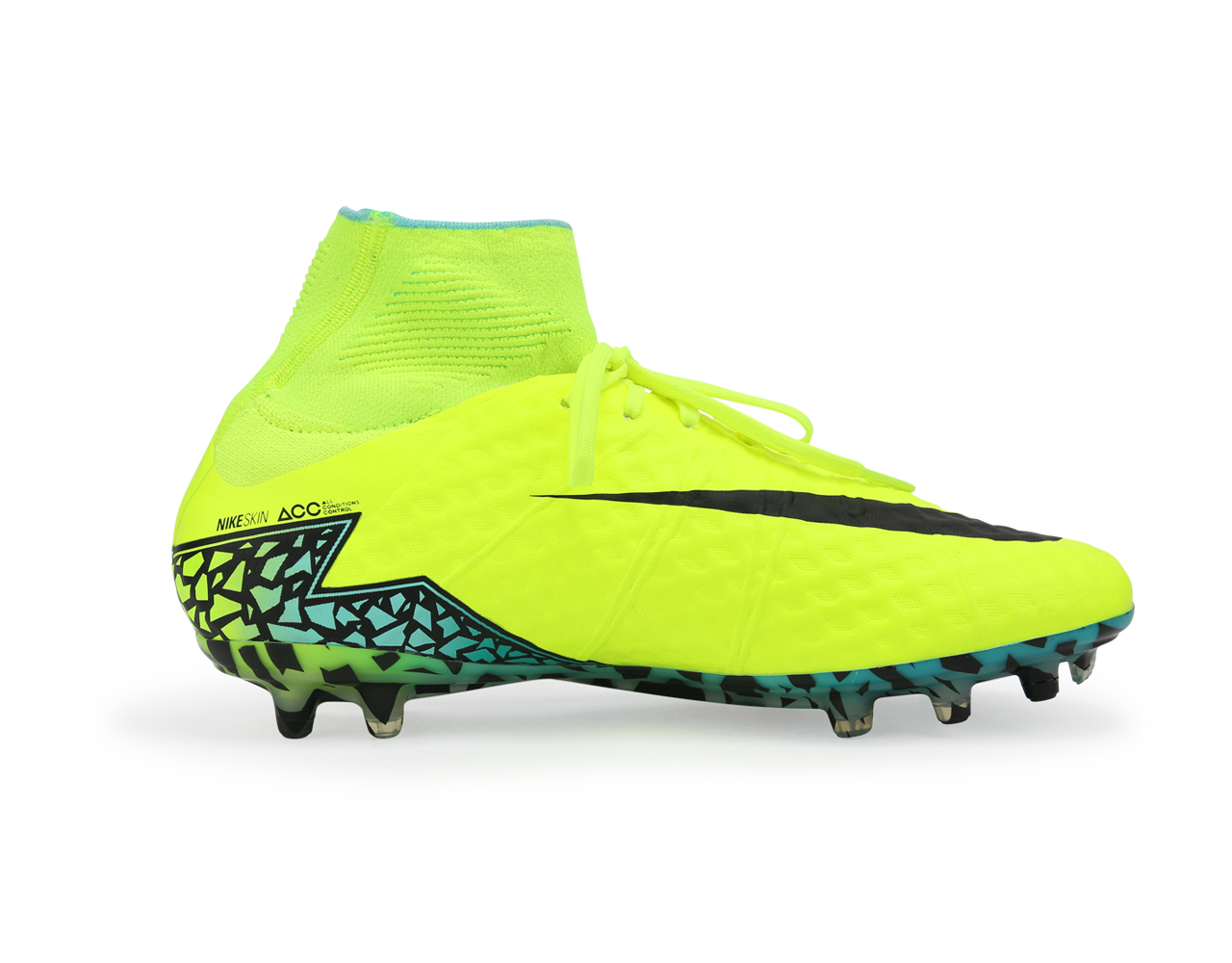 Nike Men's Hypervenom Phantom II FG Volt/Black Hyper/Turquoise Clear Jade
