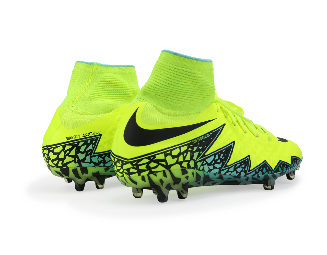 Nike Men's Hypervenom Phantom II FG Volt/Black Hyper/Turquoise Clear Jade
