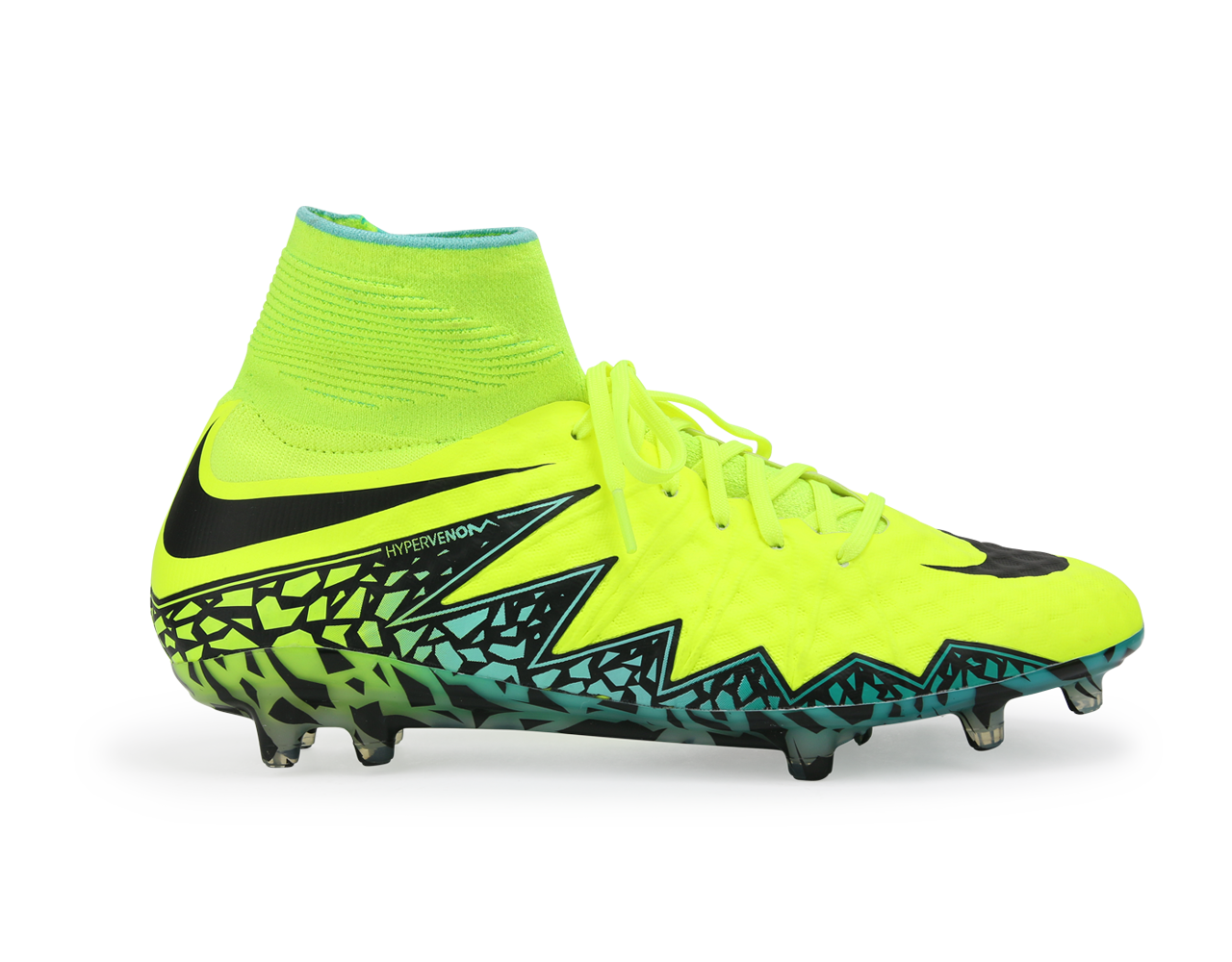 Nike Men's Hypervenom Phantom II FG Volt/Black Hyper/Turquoise Clear Jade