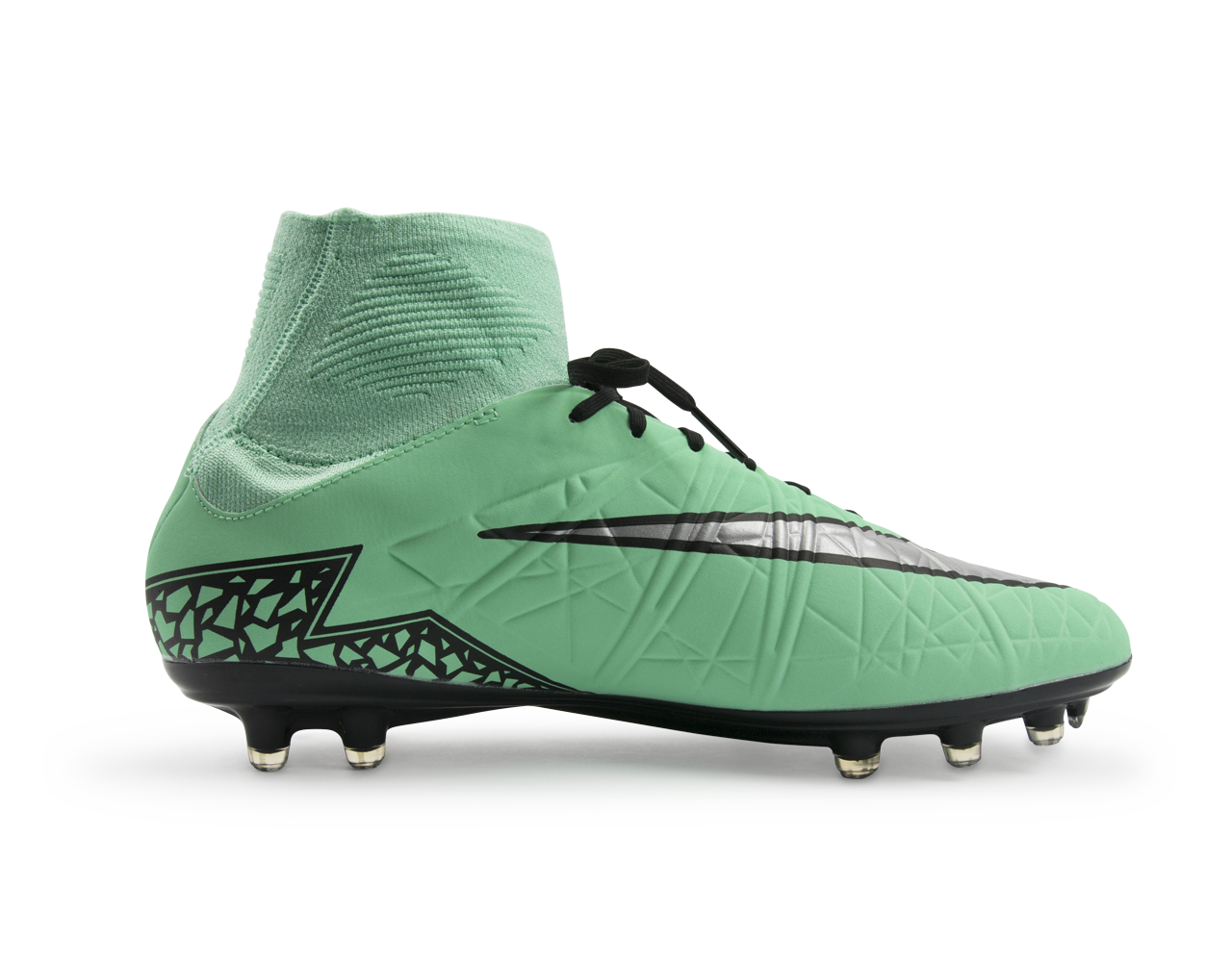 Nike Men's Hypervenom Phatal II DF FG Green Glow/Metallic Silver/Hyper Orange
