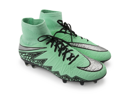 Nike Men's Hypervenom Phatal II DF FG Green Glow/Metallic Silver/Hyper Orange