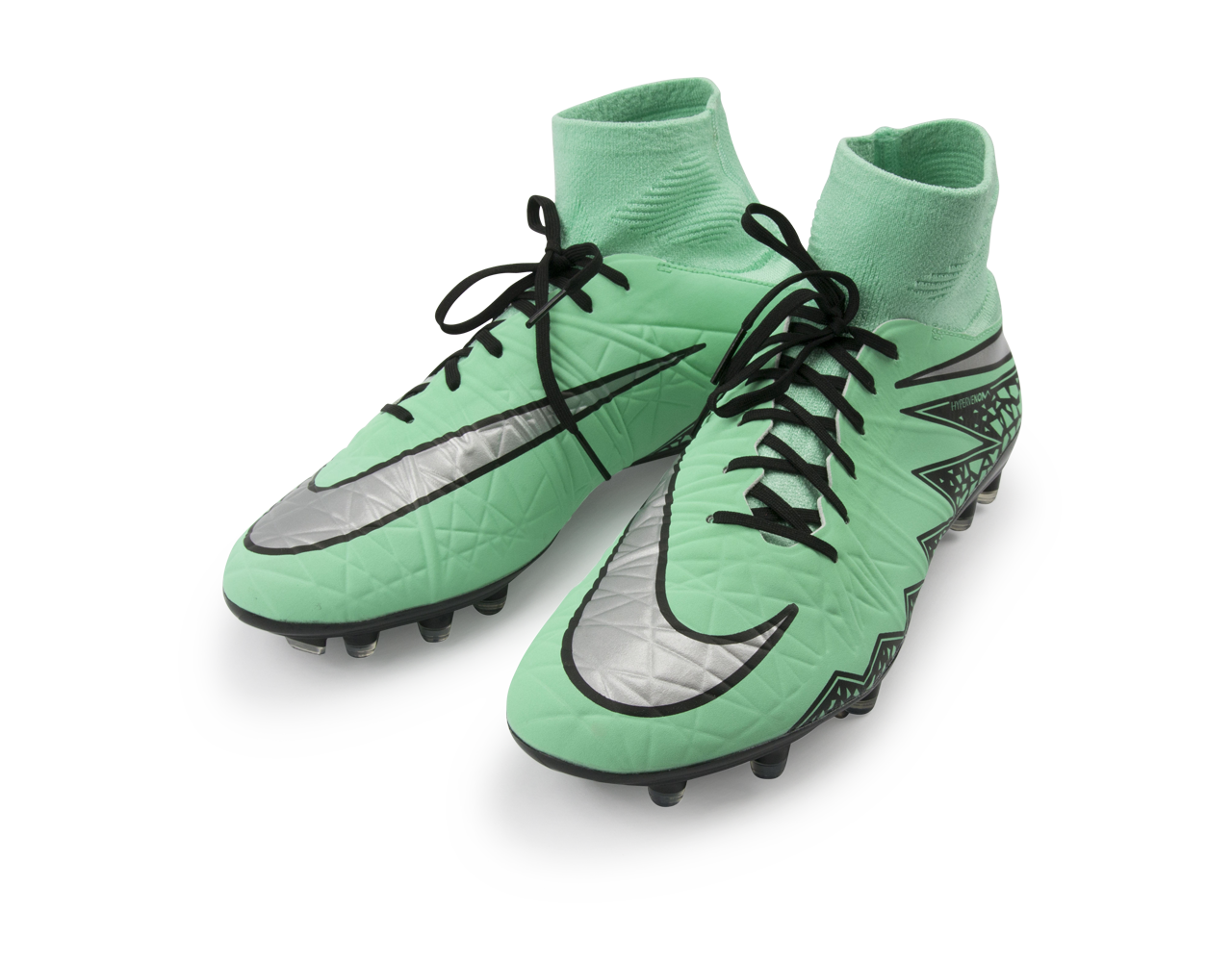 Nike Men's Hypervenom Phatal II DF FG Green Glow/Metallic Silver/Hyper Orange
