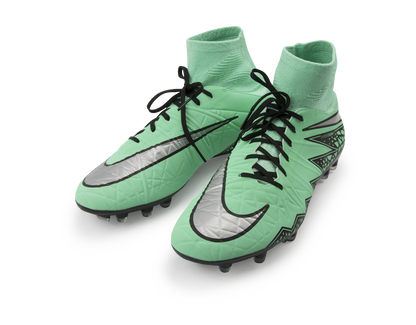 Nike Men's Hypervenom Phatal II DF FG Green Glow/Metallic Silver/Hyper Orange
