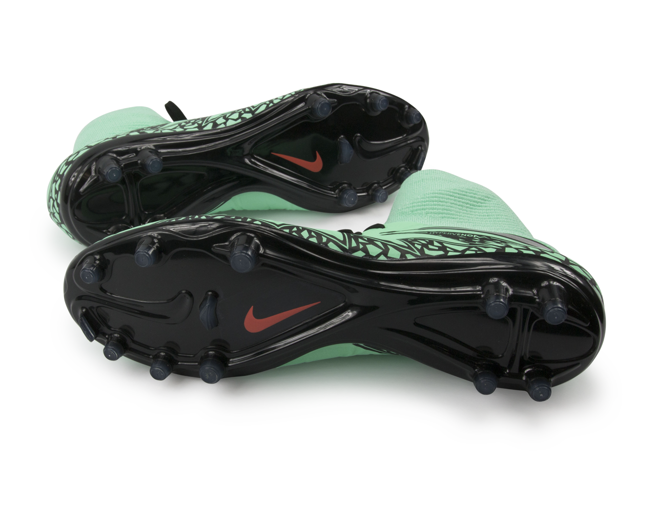 Nike Men's Hypervenom Phatal II DF FG Green Glow/Metallic Silver/Hyper Orange