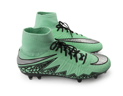 Nike Men's Hypervenom Phatal II DF FG Green Glow/Metallic Silver/Hyper Orange
