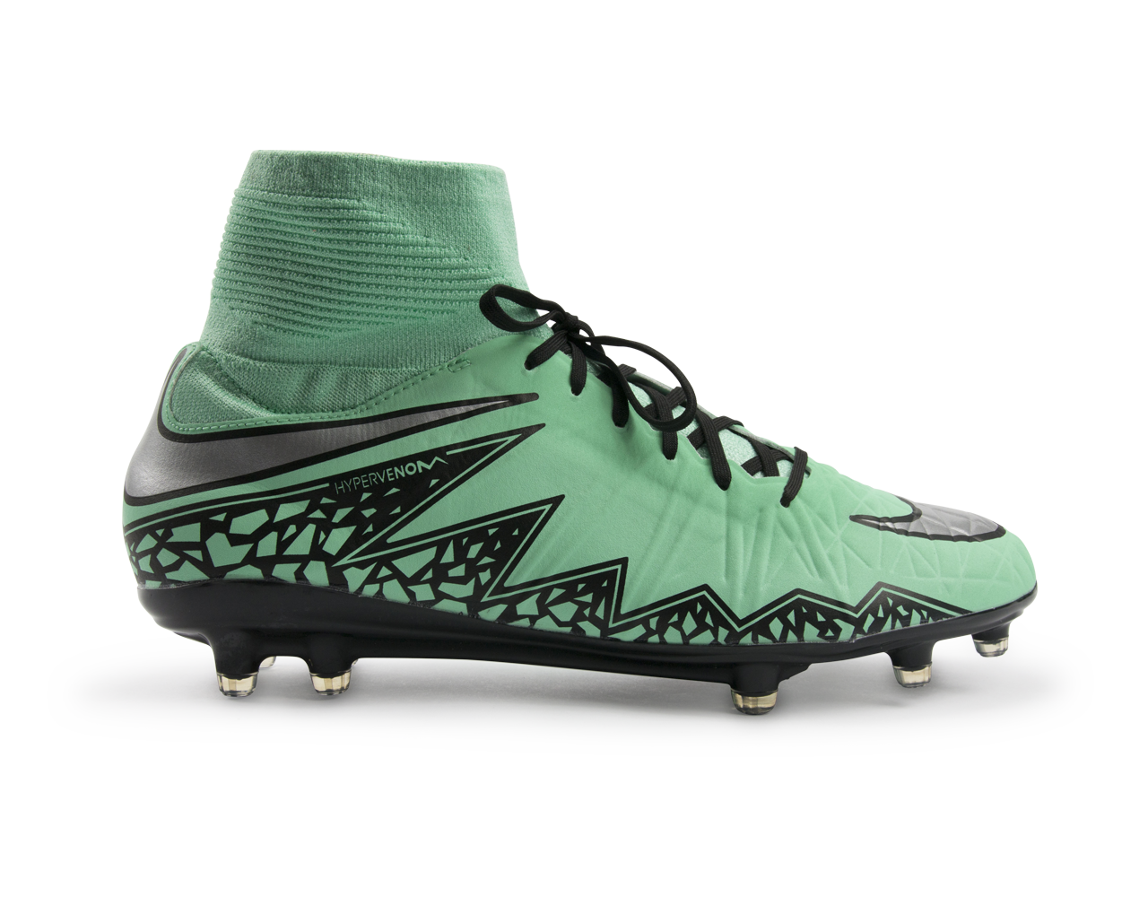 Nike Men's Hypervenom Phatal II DF FG Green Glow/Metallic Silver/Hyper Orange