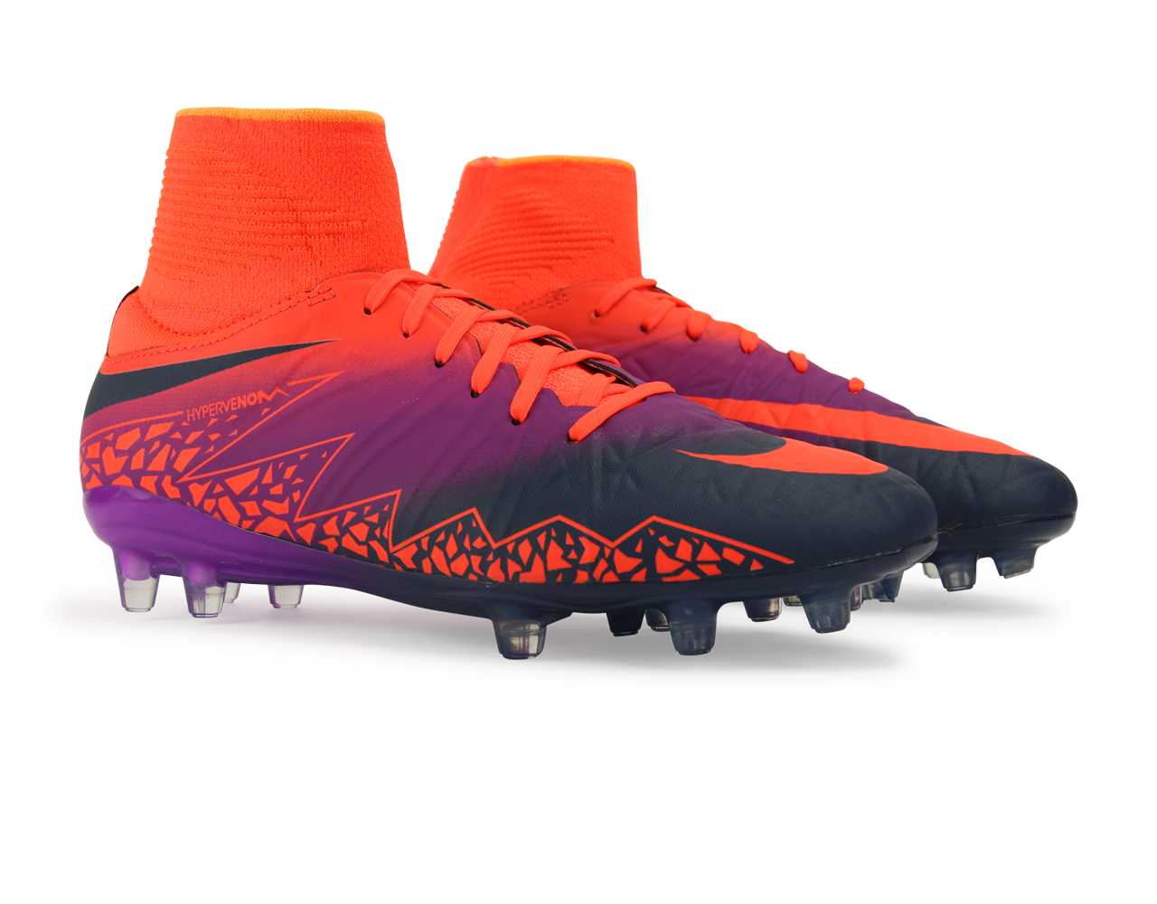 Nike Kids Hypervenom Phantom II FG Total Crimson/Obsidian/Vivid Purple