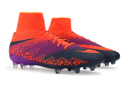 Nike Kids Hypervenom Phantom II FG Total Crimson/Obsidian/Vivid Purple