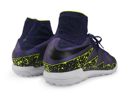 Nike Men's HypervenomX Proximo Turf Soccer Shoes Hyper Grape/Black/Volt