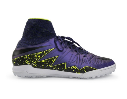 Nike Men's HypervenomX Proximo Turf Soccer Shoes Hyper Grape/Black/Volt