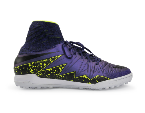 Nike Men's HypervenomX Proximo Turf Soccer Shoes Hyper Grape/Black/Volt