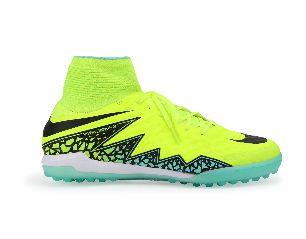 Nike Men's HypervenomX Proximo Turf Soccer Shoes Volt/Black/Black