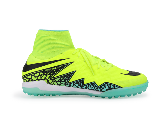 Nike Men's HypervenomX Proximo Turf Soccer Shoes Volt/Black/Black