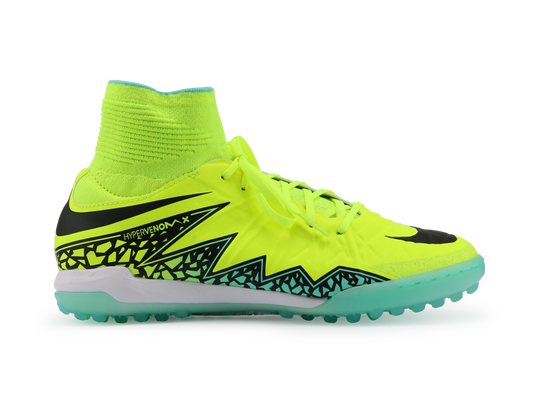 Nike Kids HypervenomX Proximo Turf Soccer Shoes Volt/Black
