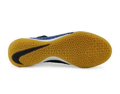 Nike Men's HypervenomX Proximo Indoor Soccer Shoes Obsidian/Total Crimson/Coastal Blue
